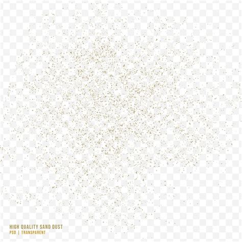 Premium Psd Realistic Yellow Sand Dust Isolated On Transparent Background