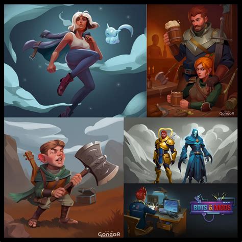 [for Hire] 2d Illustration Concept Art Fantasy Characters Portfolio In Comment R