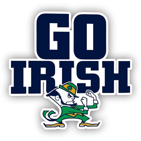 Notre Dame Go Irish Iron On Custom Size Biggest Decal Shop