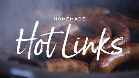 Homemade Hot Links Recipe Youtube