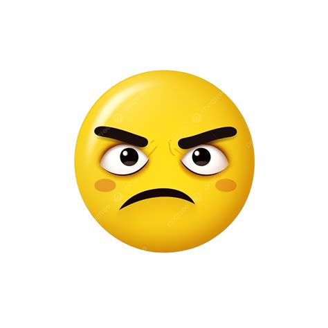 Emoji Yellow Face And Emotion With Sad Facial Expression Emoticon