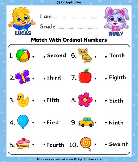 Numbers And Ordinal Numbers