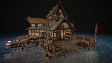 Viking Medieval Modular House 3d Asset Cgtrader