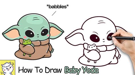 Baby Yoda Cute Easy Drawings Easy Doodles Drawings Yoda Drawing Images