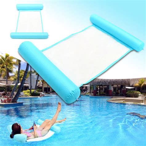 Piscina Inflable Flotante Hamaca De Agua Flotador Tumbona Silla De Cama