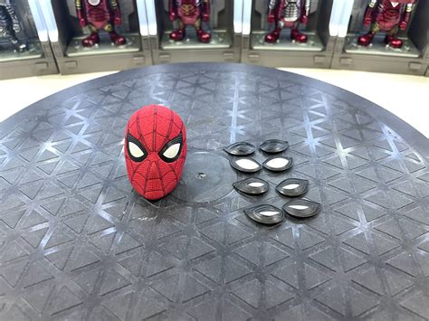MARVEL SPIDERMAN FAR FROM HOME HOT TOYS SCALE MMS SPIDER MAN UPGRADED SUIT MASKED HEAD