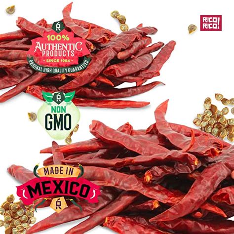 OlÉ Rico Pimientos Secos Enteros De Chile De Arbol Chiles Secos De Primera Calidad Calor