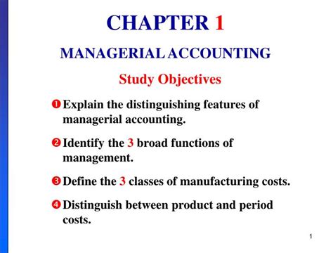 Ppt Chapter 1 Managerial Accounting Powerpoint Presentation Free Download Id260717