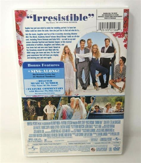 Mamma Mia The Movie 2008 Dvd Widescreen Meryl Streep Pierce Brosnan 25195056632 Ebay