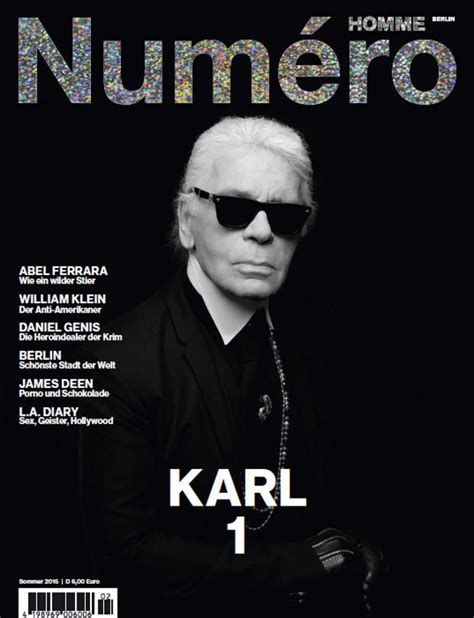 Karl Lagerfeld Covers Num Ro Homme Berlin The Fashionisto