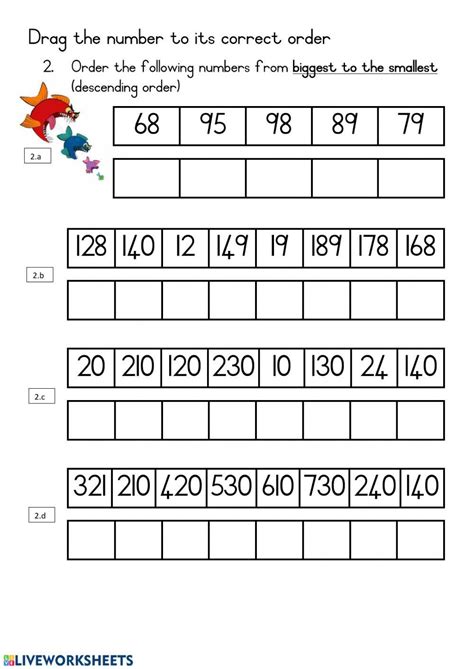 Ordering Numbers Worksheet Up To 99 Worksheets Library