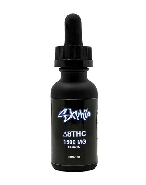 Delta 8 Thc Tincture 1500mg Skyhio Hemp Derived ∆8thc