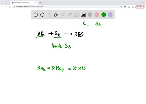 Solved How Many Moles Of Iron Is Needed To React Completely With