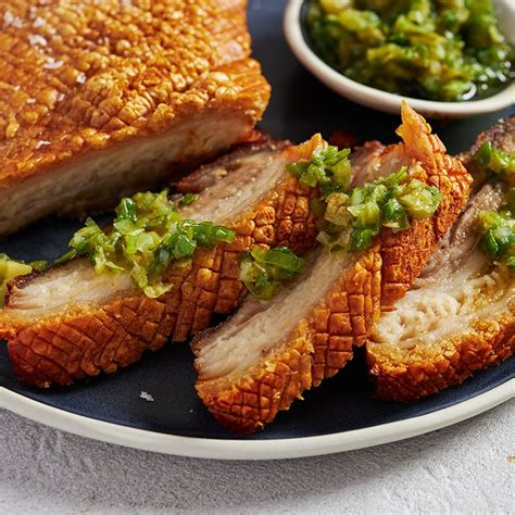 Slow Roasted Crispy Pork Belly Marion S Kitchen Receita