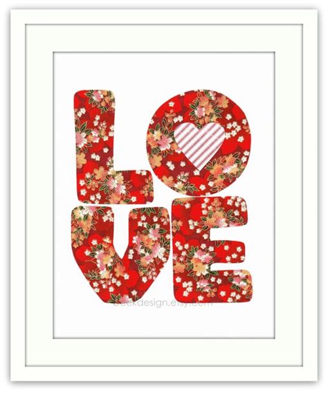 Items Similar To Modern Art Print Love Art Print Love 8 X 10 Medium