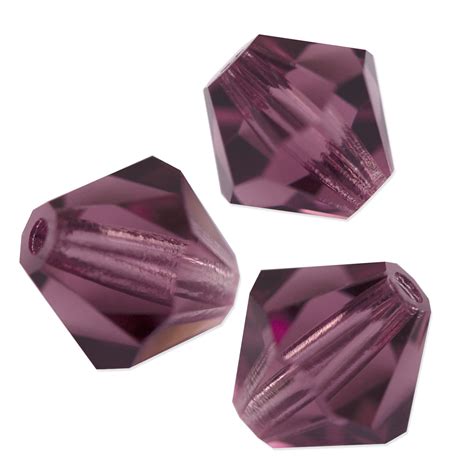 Preciosa Crystal Bicone Bead 8mm Amethyst 10 Pcs