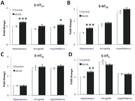 Central Serotonin 5 Ht Receptor Mrna Expression A 5 Ht 1a Mrna Is