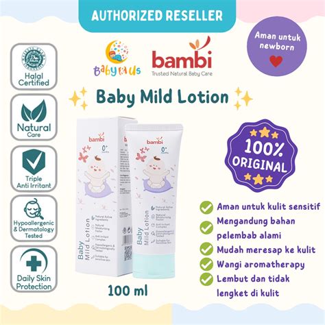 Jual Bambi Baby Mild Lotion Ml Body Lotion Bayi Kulit Normal