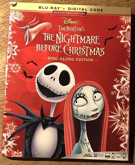 The Nightmare Before Christmas Blu-ray Brand New Sealed W/ - Etsy