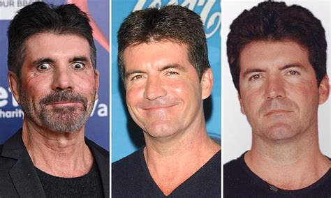 The Many Many Many Faces Of Simon Cowell Daily Mail Online