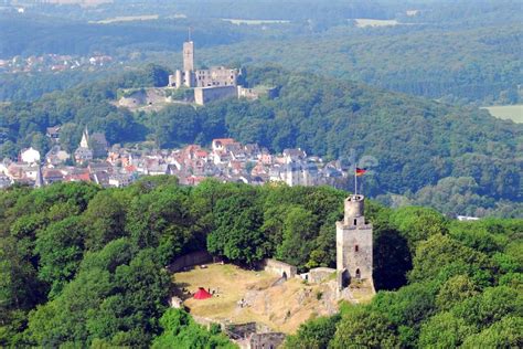 Luftbild K Nigstein Im Taunus Ruine Und Mauerreste Der Burgruine Im