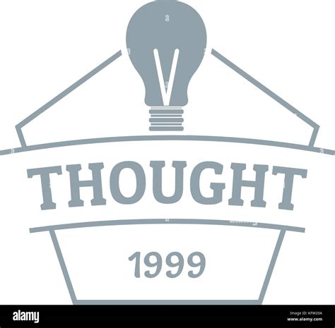 Thought Logo Simple Gray Style Stock Vector Image And Art Alamy