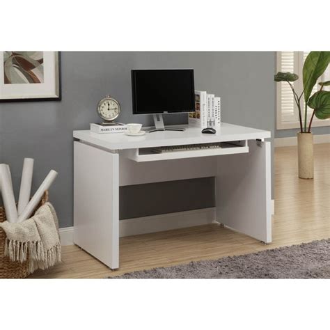 White 48-inch Long Computer Desk - Free Shipping Today - Overstock ...