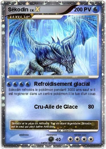 Pokémon Sekodin Refroidisement Glacial Ma Carte Pokémon