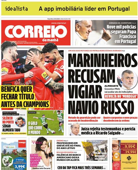 Capa Correio Da Manh Mar O Capasjornais Pt