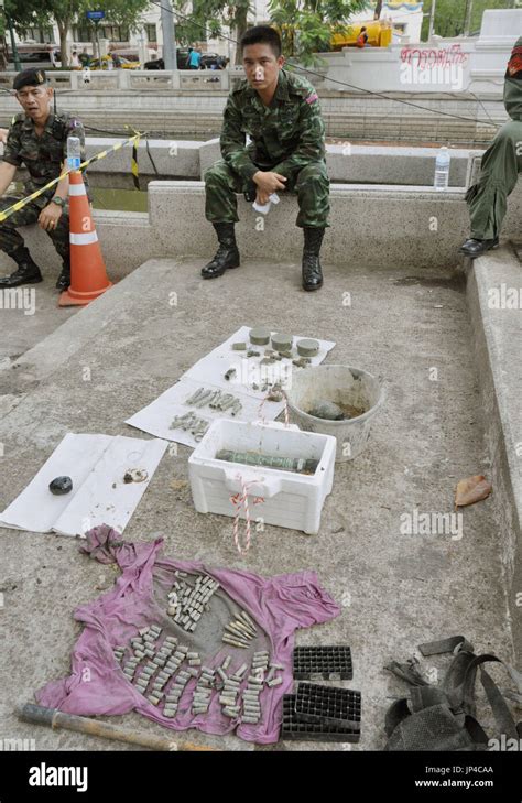 Bangkok Thailand Photo Taken June Shows Explosive Devices