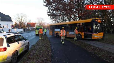 Busulykke Bus er kørt ind i et vejtræ i Rødovre LOCAL EYES