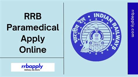 Rrb Paramedical Apply Online Registration Starts Now On Th