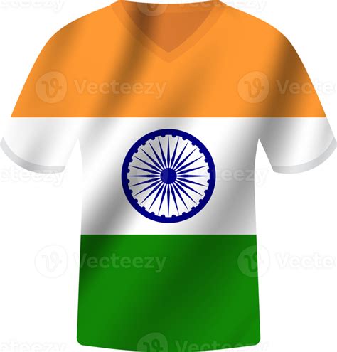 India Bandera Ondulación Jersey Fútbol Equipo 50477174 Png