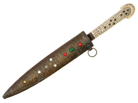 At Auction Antique Indo Persian Dagger With Scabbard