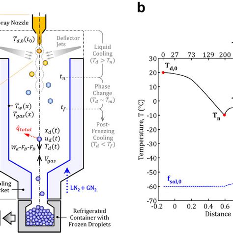 Schematic Diagram Of The Present Spray Freezing Process A And Typical Download Scientific