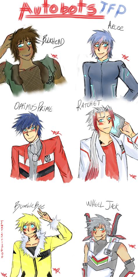 Transformers Prime - Autobots Humanized by Temarigirl1600 on DeviantArt