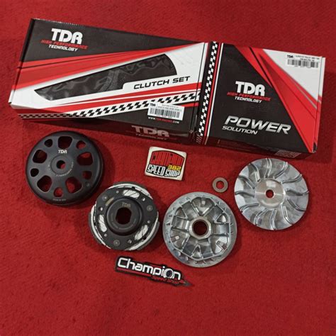 Jual Paket Upgrade Pulley CVT Kampas Mangkok Ganda Kopling TDR Racing