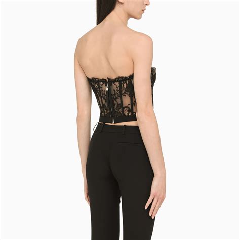 Alexander McQueen Black Lace Corset TheDoubleF