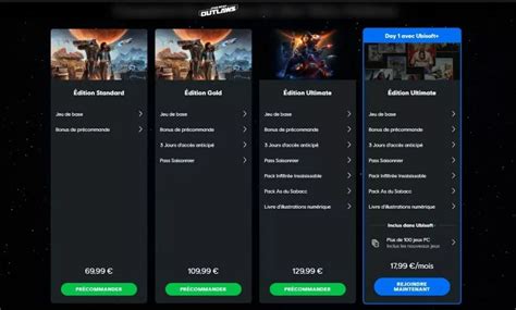 Star Wars Outlaws Ce Qui Est Inclus Dans Chaque édition