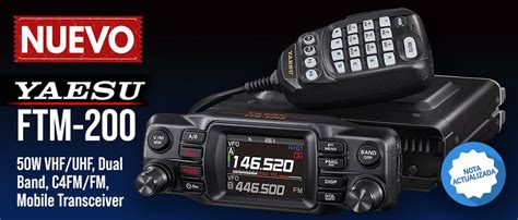 Yaesu FTM 200DE 50W VHF UHF Dual Band C4FM FM Mobile Transceiver