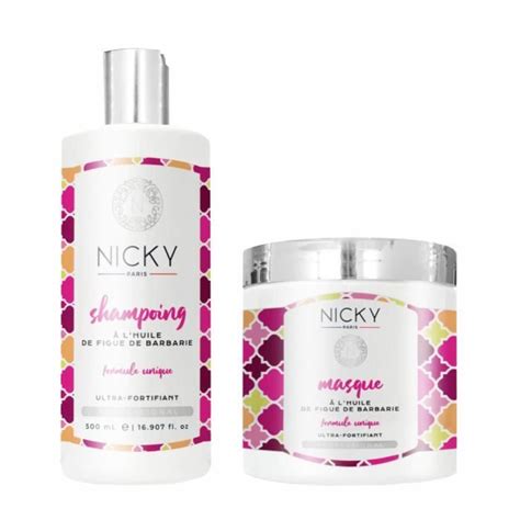 NICKY PARIS Gamme Figue De Barbarie Shampoing 500 Ml Masque