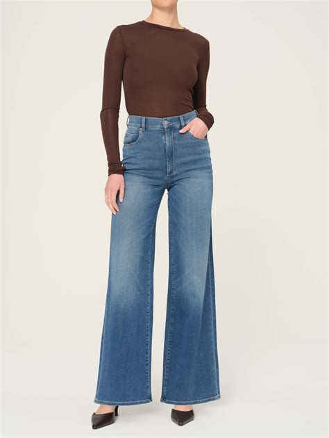 Hepburn Wide Leg High Rise 32 Jeans Mohonk Dl1961