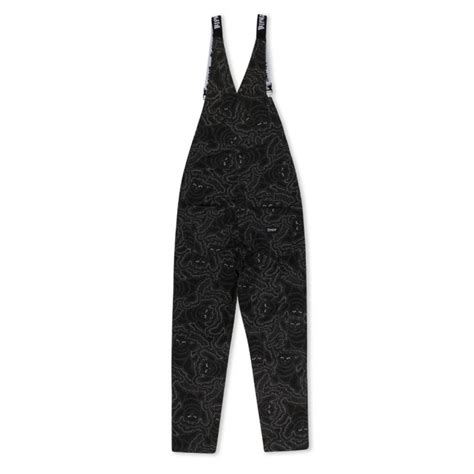 Ripndip Big Pussy Energy Cotton Twill Overalls Black