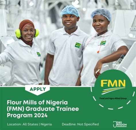 Apply For Flour Mills Of Nigeria FMN Graduate Trainee Program 2024