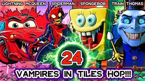 Lightning McQueen Vampire Spiderman Vamp SpongeBob Vamp Train