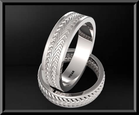 Unique Matching His and Hers Wedding Bands - Classic Rings | Vidar ...