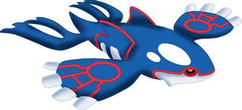 Kyogre Pokemon Water Type Mythical Ancient Sea Basin Png