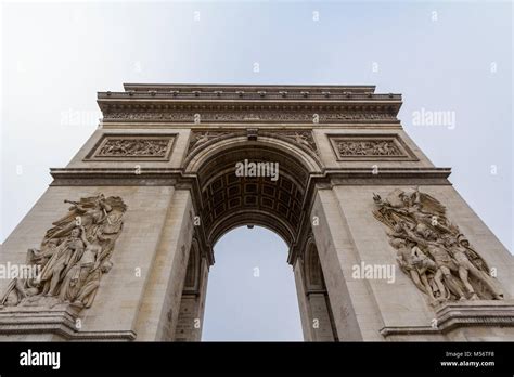 Arc De Triomphe Triumph Arch Oder Triumphbogen Auf Der Place De L