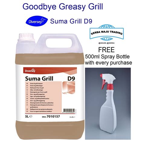 Diversey Suma Oven And Grill D9 Cleaner Grill Clean Grill Cleaner