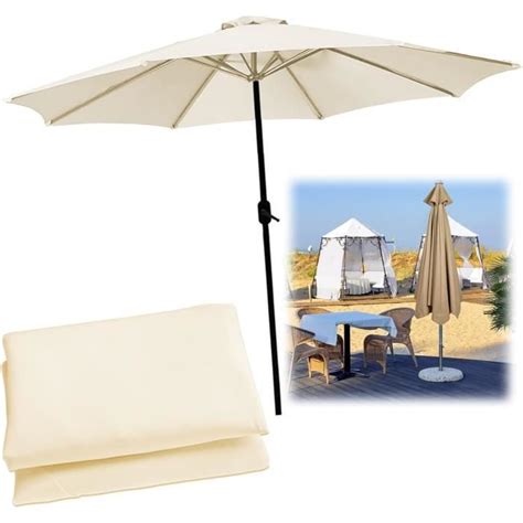 M M M Toile De Rechange Pour Parasol De Jardin Baleines